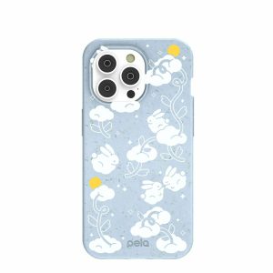 iPhone 14 Pro | Powder Blue Fluffy Flower iPhone 14 Pro Case